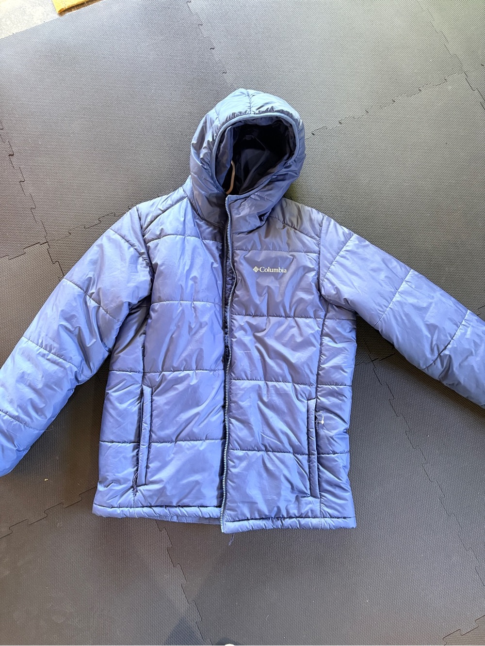 Columbia Kids Blue Hooded Puffer Jacket